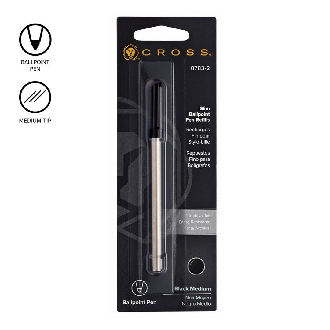 Cross Slim Ballpoint Pen Refill Black Medium Item# 8783-2
